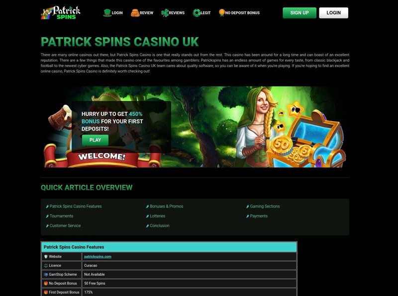 Best patrickspins login in United Kingdom Best patrickspins login in United Kingdom